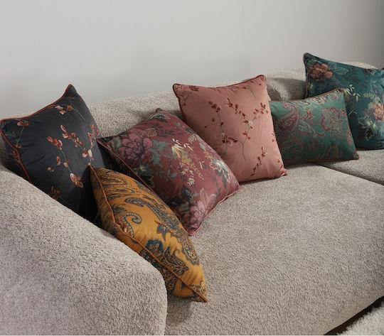 Nef-Nef Homeware Sofa-Kissen Ladova aus Samt Curry 35x50cm