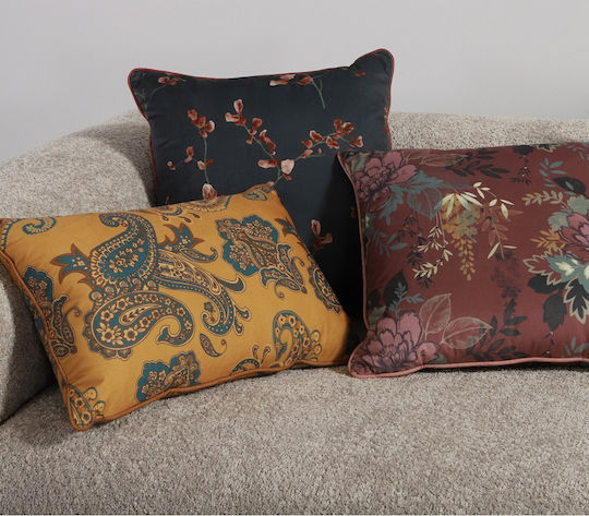 Nef-Nef Homeware Sofa-Kissen Ladova aus Samt Curry 35x50cm