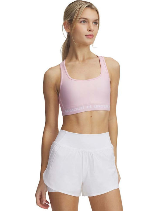 Crossback Mid Bra Women's Bra with Light Padding Pink
