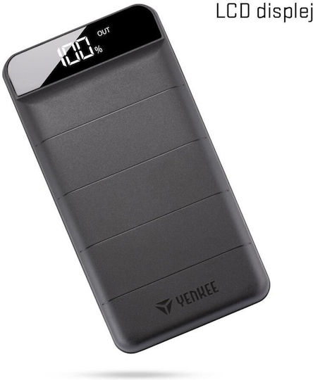 Yenkee YPB 3010 Power Bank 30000mAh με 2 Θύρες USB-A Μαύρο