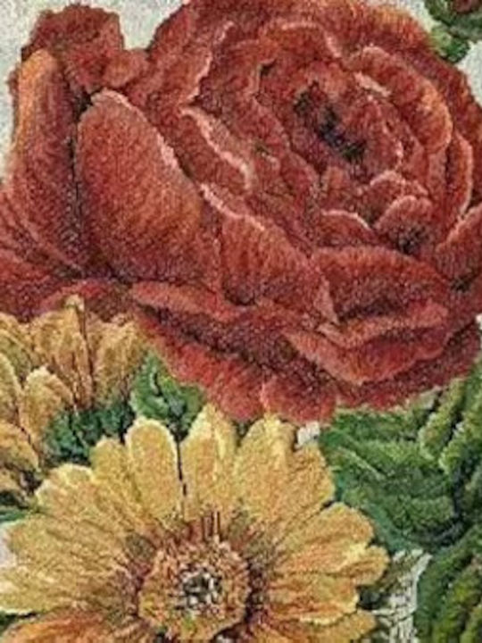King Υφασμάτινη Τσάντα Red Flower Πολλαπλών Χρήσεων 100% Ανακυκλώσιμα Υλικά 40χ30 Εκ