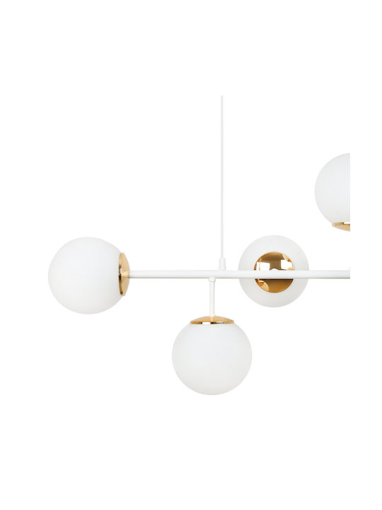 Light Home Κρεμαστό Φωτιστικό Χρυσό με Ντουί E14