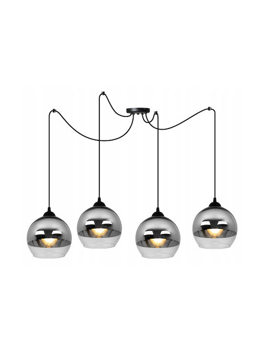 Light Home Adjustable Pendant Light Black Ball