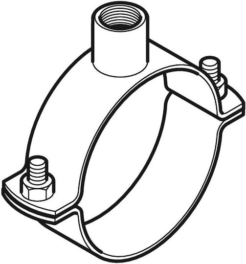Pipe Holder Threaded Coupling 250xgw1 1/4" Internal Thread Galvanized Steel Hdpe Drainage