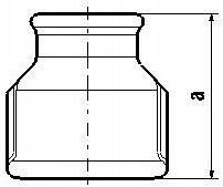 Galvanized Reducing Coupling 1 1/2" X 1 1/4"