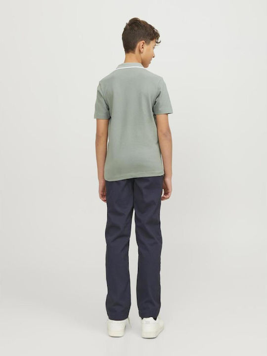 Kinderpolo Kurzarm Lily Pad Olive