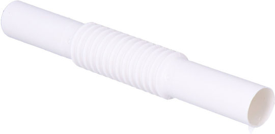 Corrugated Connector Electrical Installation Pipes Ø18 White Pack 100 Pcs Onnline