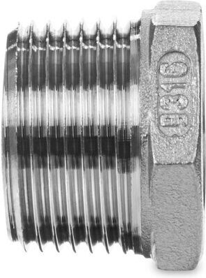 Threaded Stainless Steel Reducing Nut-screw Connector 2"" X 1""