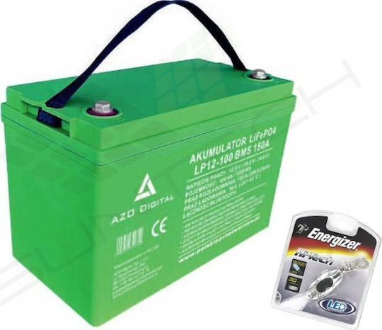 Azo Digital Μπαταρία UPS με Χωρητικότητα 100Ah και Τάση 12V 1τμχ