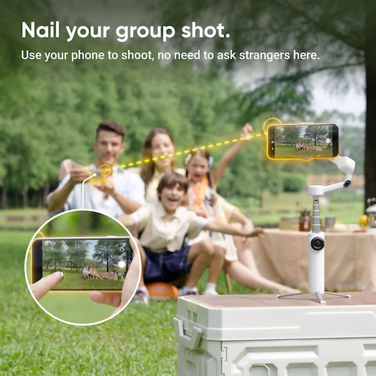 Insta360 Flow 2 Standard Bundle Phone Gimbal with 3 Axis Stabilization and 10 Operating Hours Gray