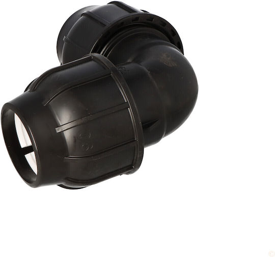 Pp 90° Clamp Elbow 90x90 Pn10 Pe Pipes Black Color