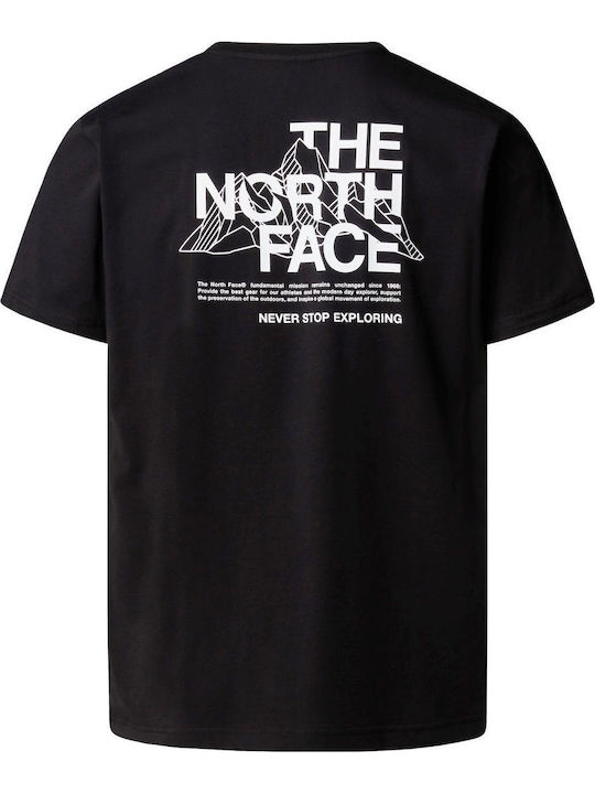 Mountain Sketch T-Shirt Black