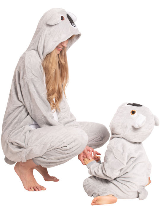 Pijama Onesie De Iarnă Pentru Femei Gri