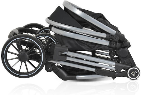 Moni Kali Verstellbar 2 in 1 Baby Kinderwagen Geeignet für Neugeborene Schwarz