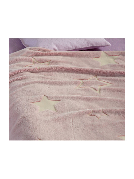 Nef-Nef Homeware Pătură Pătuț Starlight Fleece Roz 110x150cm