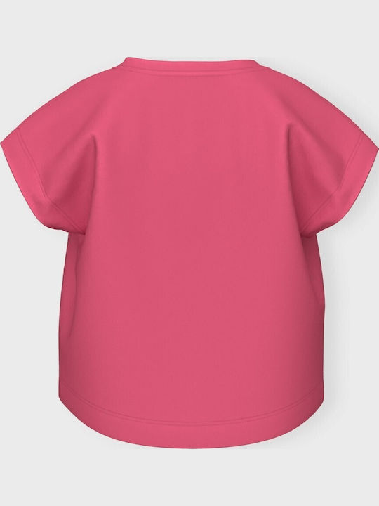 Kids' Crop Top Short Sleeve Camelia Rose Flamingo