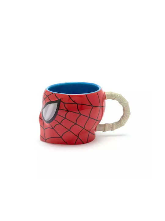 Cana 3D D&h Spiderman Figurină Tridimensională din Lut 350ml Roșu