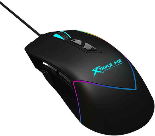 Xtrike Me ME GM-320 RGB Gaming Ποντίκι 12800 DPI Μαύρο