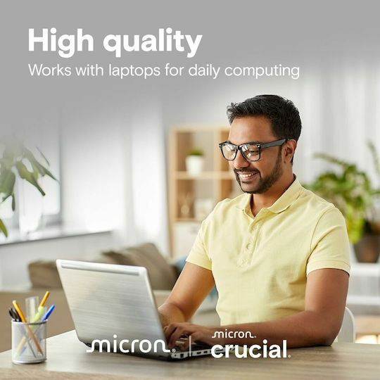 Crucial E100 SSD 2TB τύπου M.2 με σύνδεση PCI Express 4.0 CT2000E100SSD8