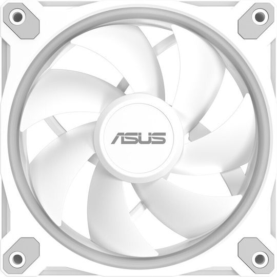 Asus Prime MR120 Case Fan 1600rpm 58cfm with ARGB Lighting and 4-Pin PWM Connection White