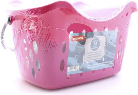 Cyclops Coș pentru cârlige de rufe din plastic 24buc