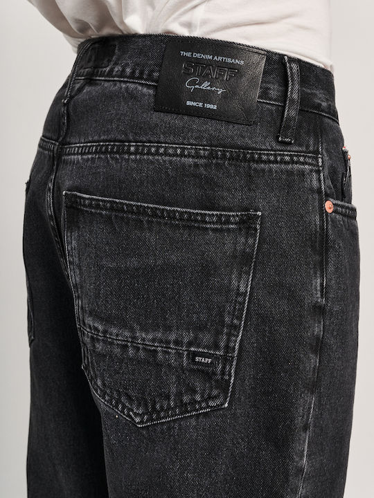Martin Men's Jeans Pants with Loose Fit Black