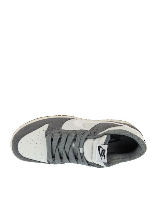Dunk Low Retro Sneakers Grey Leather