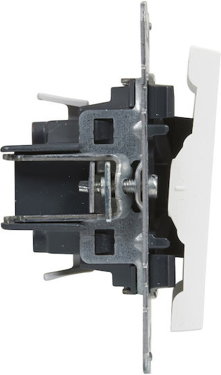 Ein-Aus-Schalter Single Button 6 A 250 V Automatische Anschlüsse Weiß Suno