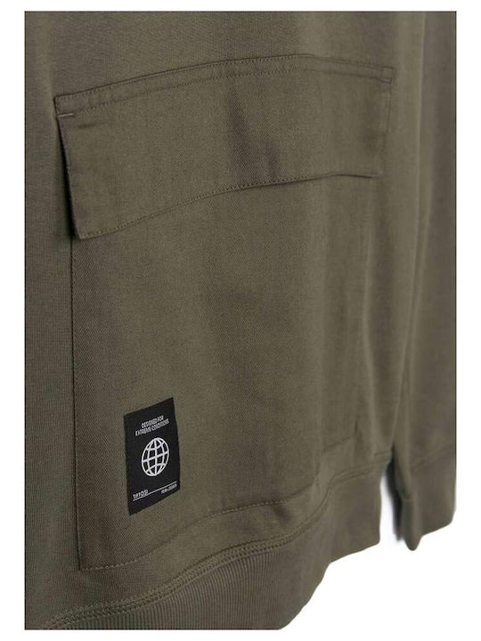 Kids Sweatshirt with Hood Khaki