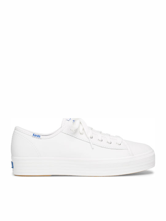 Triple Kick Damen Flatforms Sneakers Weiß