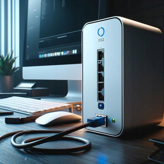 Конвертор USB-C / Ethernet мъжки към USB-C / Ethernet женски Сив 1бр CO2-0001