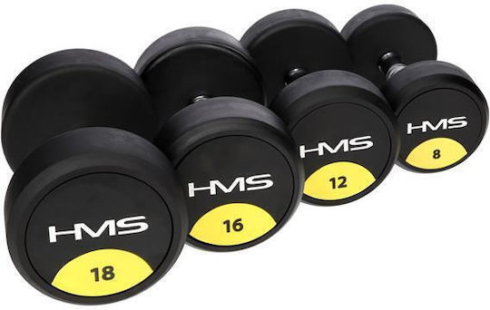 HMS Hg Pro Hanteln Rund Gummi 1 x 40kg