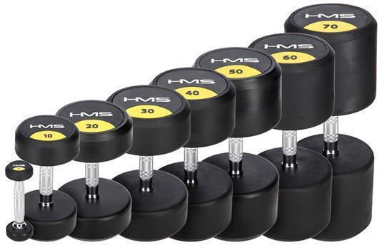HMS Hg Pro Hanteln Rund Gummi 1 x 40kg