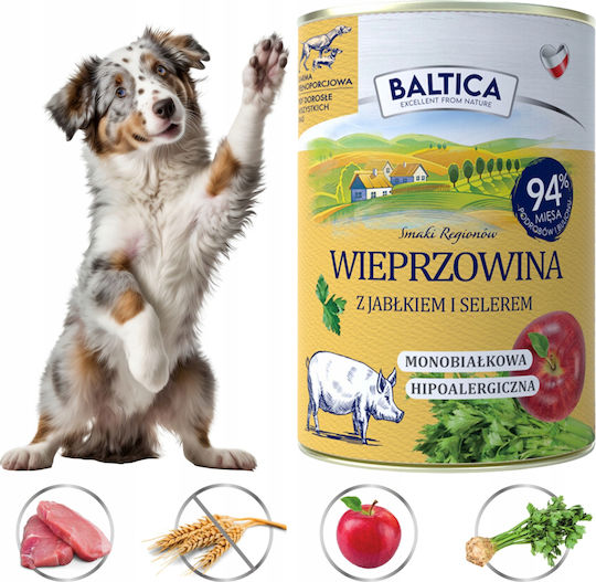 Baltica Wet Food Dogs Diet with Meat and Pork Grain-Free 400gr