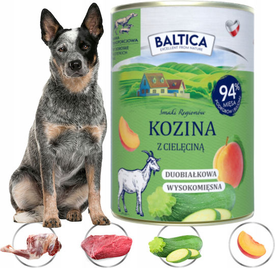 Baltica Υγρή Τροφή Σκύλων Διαίτης με Κρέας, Μοσχάρι, Κολοκυθάκι και Συκώτι χωρίς Σιτηρά 400gr