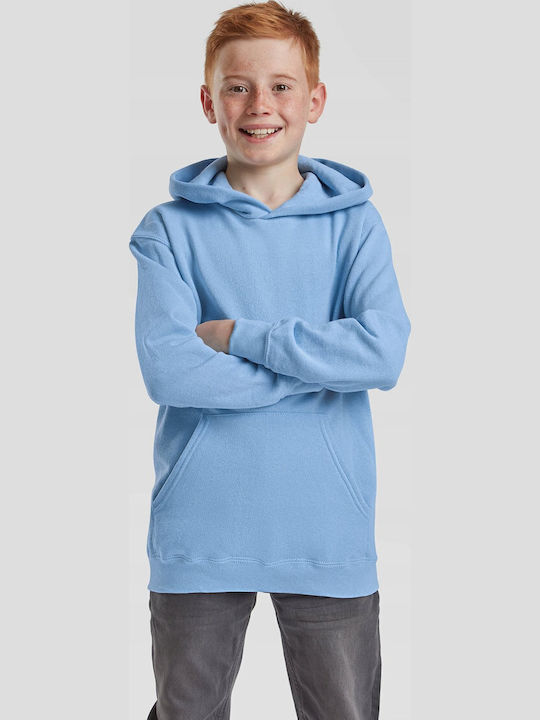 Kids Sweatshirt with Hood and Pockets Light Blue Kids Classic Hooded Sweat