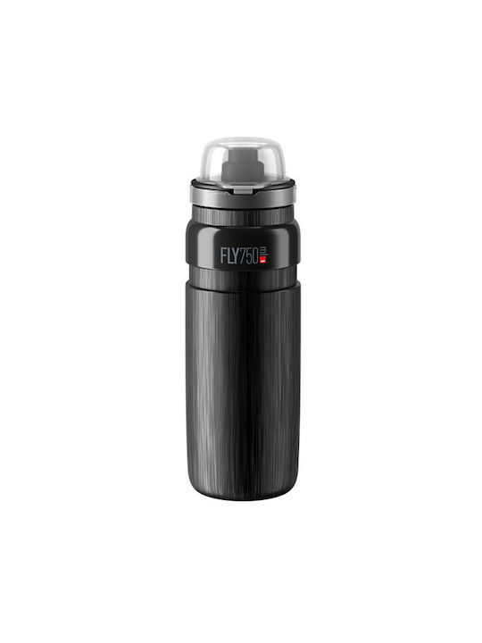 Elite Παγούρι Πλαστικό Ποδηλάτου 750ml Μαύρο