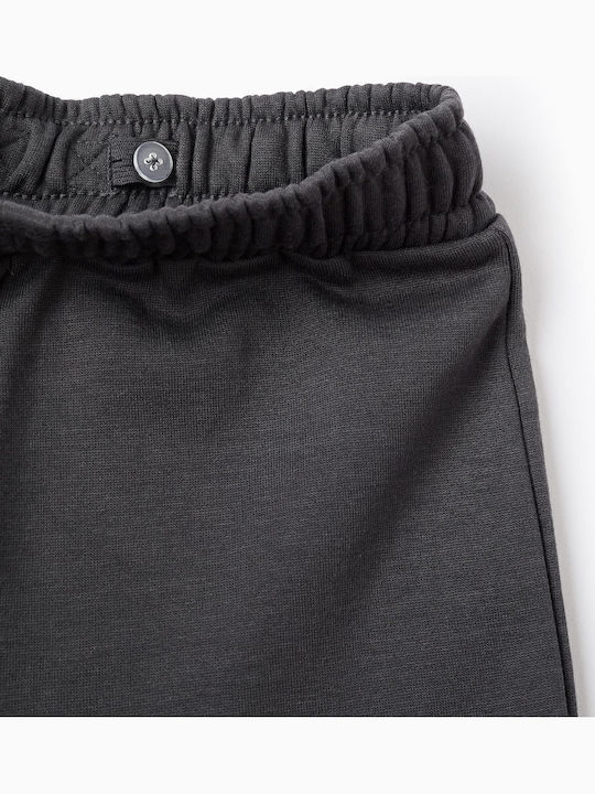 Kids Sweatpants Set Pink-anthracite 2pcs