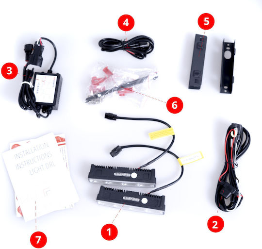 Einparts LED Volkswagen Sus 12V 8W 2.3cm cu Alb Iluminare 1buc