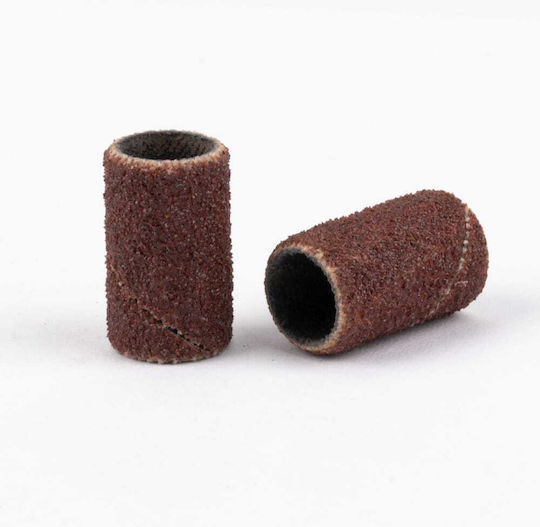 Manicure Pedicure Caps Mandrels Sanding Sleeves Cylinder 6mm Grit #120 Allemed Brown 10 Pieces