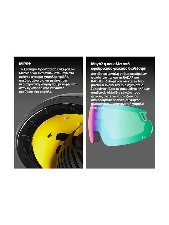 Head Radar Photo Helmet for Ski & Snowboard Black