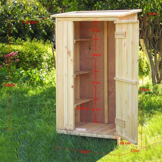 Depozit De Grădină Din Lemn L0.9xLățime0.6xÎnălțime1.55m