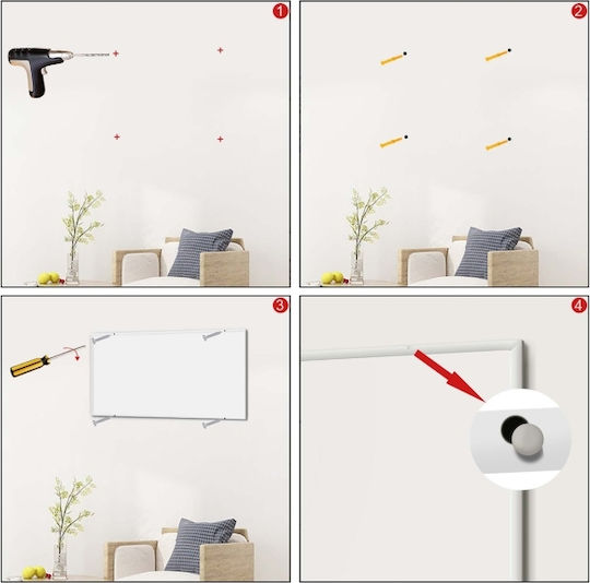 Wiltoc Infrared Heating Panel Wall Ceramic 1050W White 122x92cm