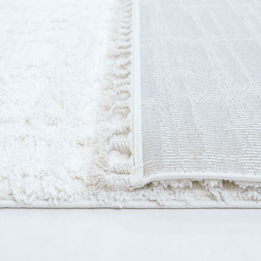 Ezzo Shaggy B723a1a Σετ Shaggy Χαλιά Κρεβατοκάμαρας Cream 12-B723A1A 3τμχ