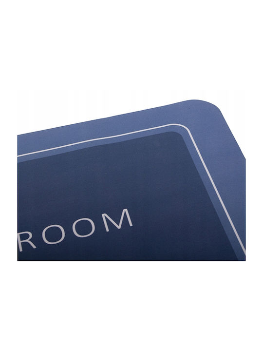 Non-Slip Bath Mat Microfiber AT7165 Navy Blue 58x38cm