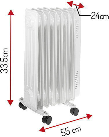 Adler Radiator cu ulei cu 7 Elemente 1500W