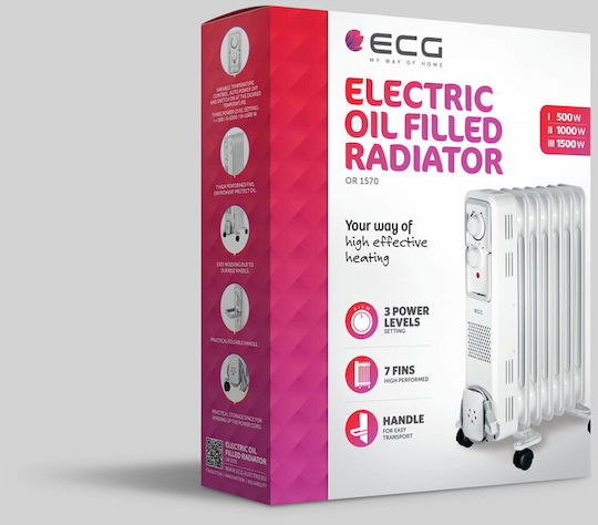 ECG Καλοριφέρ Λαδιού με 7 φέτες 1640W