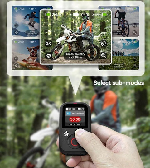 Wireless Remote Control Bt Gopro Hero 13 12 11 10 9 8 Black Max Telesin Ip54 S5-rmt-01-tgp T13