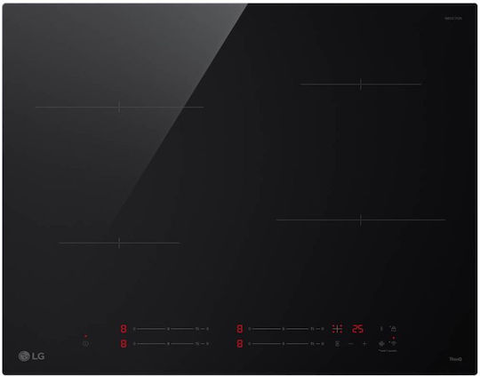 LG Cuptor Deasupra Blatului 76lt cu Plite cu Inducție L59.2cm.