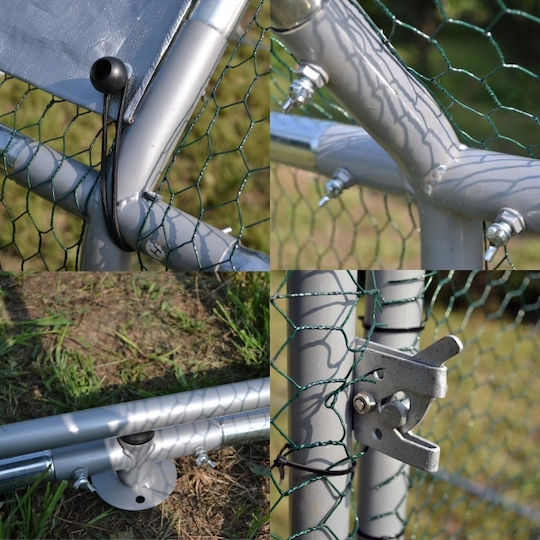 Wiltoc 62395 Metal Cage for Birds 300x200x200cm